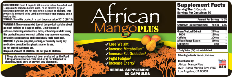 African Mango Weight Loss Supplements